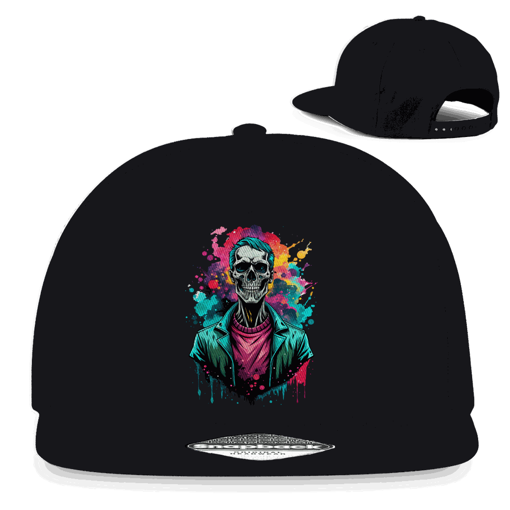 Snapback Rapper Cap - Skull Print Art | Division420®
