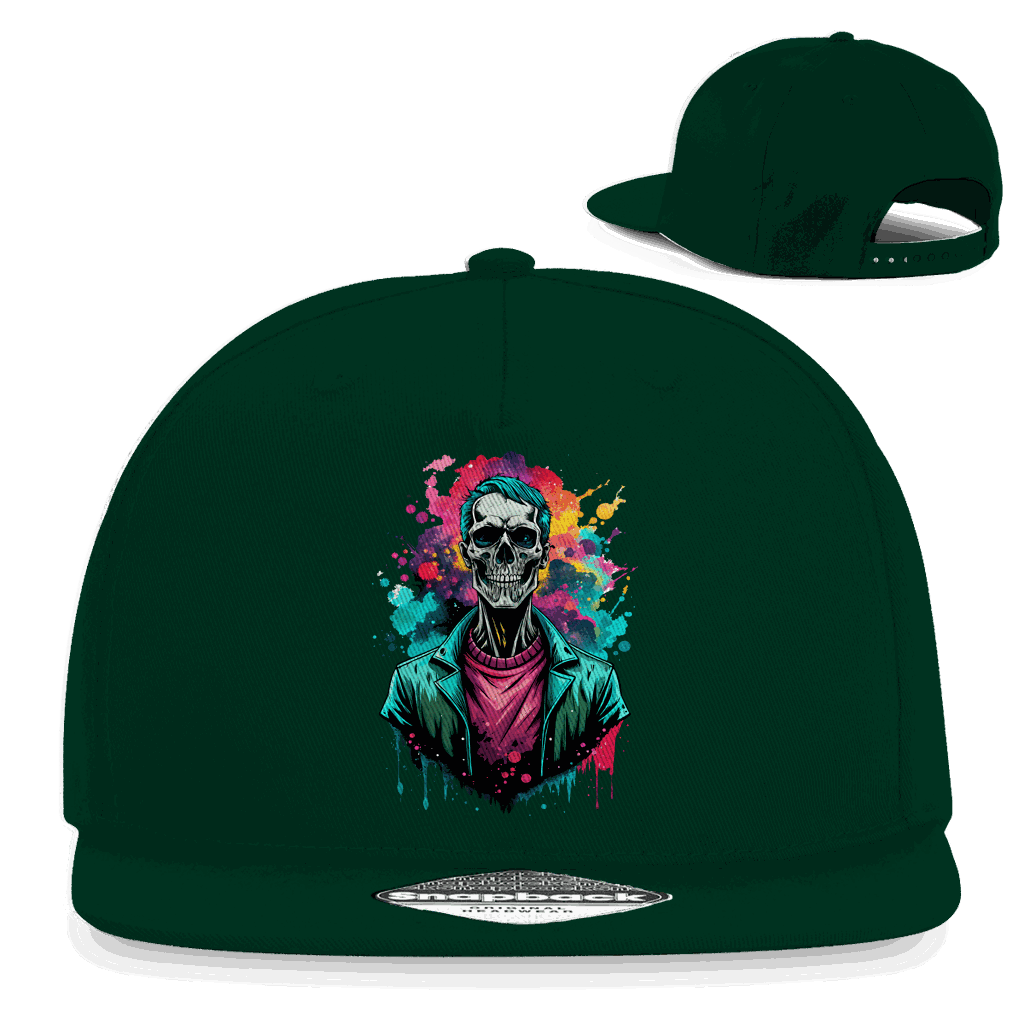 Snapback Rapper Cap - Skull Print Art | Division420®