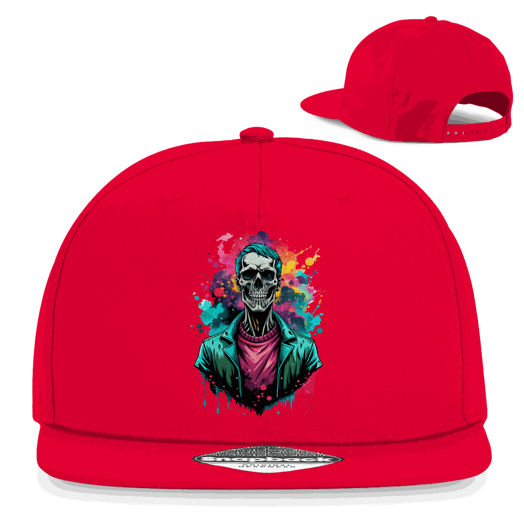 Snapback Rapper Cap - Skull Print Art | Division420®