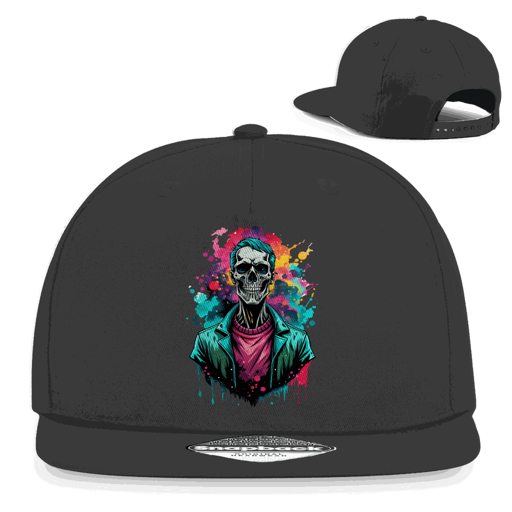 Snapback Rapper Cap - Skull Print Art | Division420®
