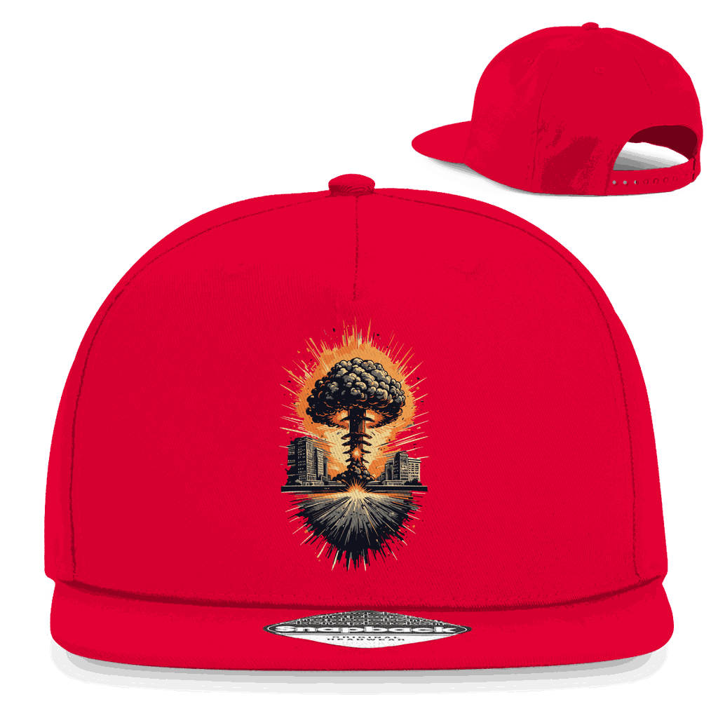 Division420 Snapback Cap The End aus Baumwoll-Twill mit Retro-Snapback und flachem Schirm