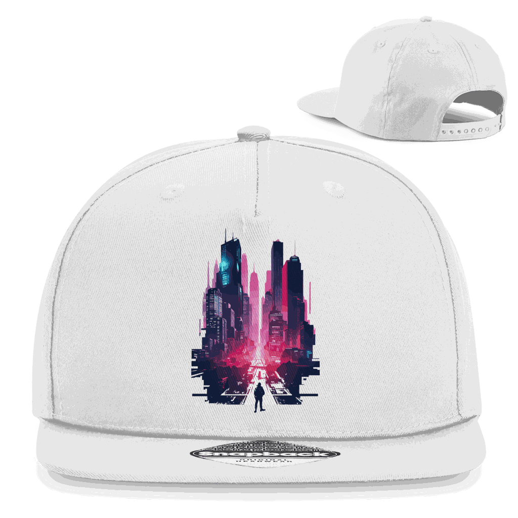Schwarze Division420 Snapback Cap mit flachem Schirm und Retro-Verschluss, urbaner Streetwear-Stil