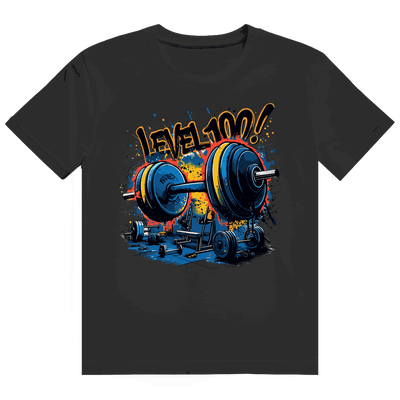 Heavy Cotton T-Shirt - GYM Level 100! | Division420®