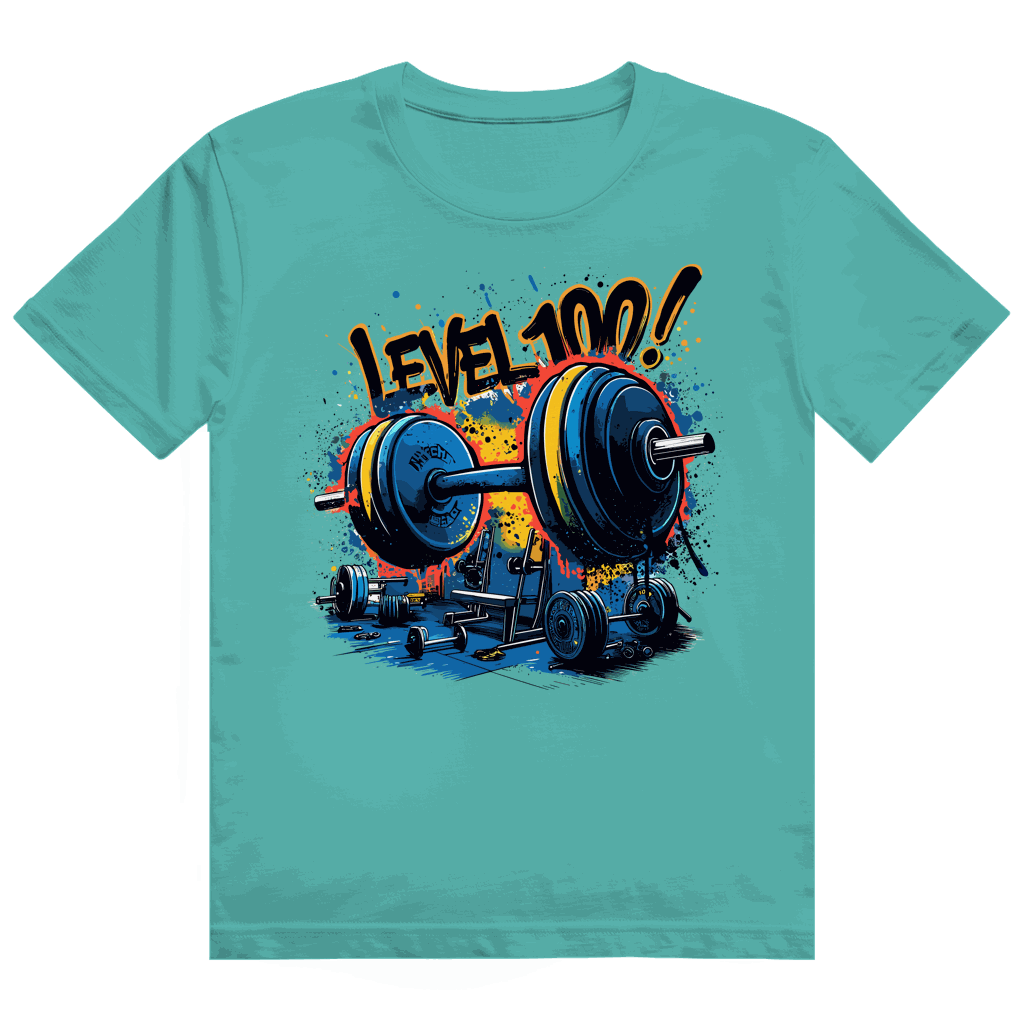 Heavy Cotton T-Shirt - GYM Level 100! | Division420®