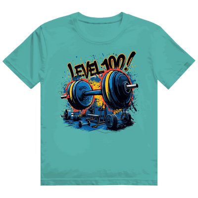 Heavy Cotton T-Shirt - GYM Level 100! | Division420®