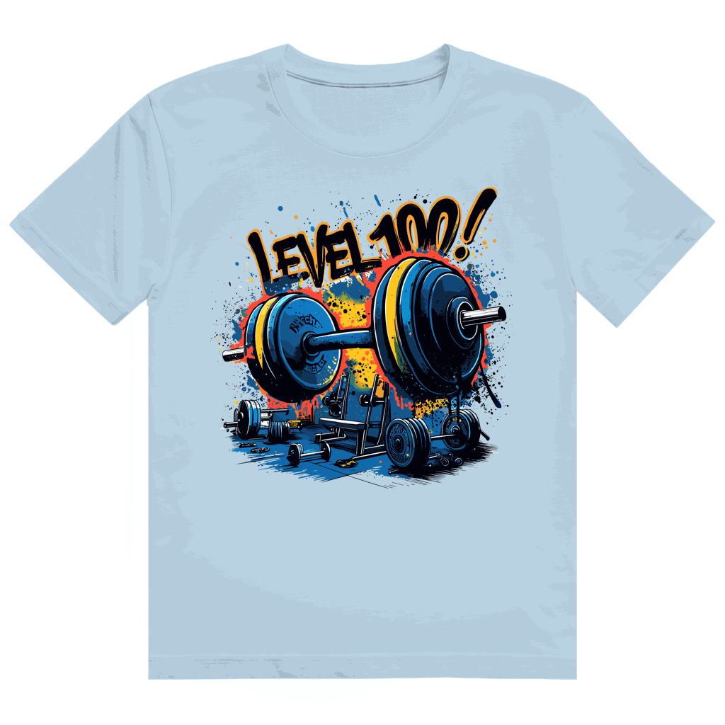 Heavy Cotton T-Shirt - GYM Level 100! | Division420®