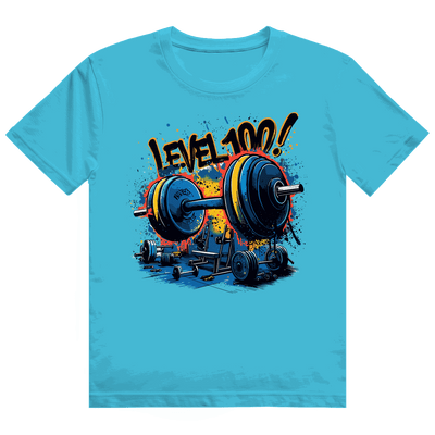 Heavy Cotton T-Shirt - GYM Level 100! | Division420®
