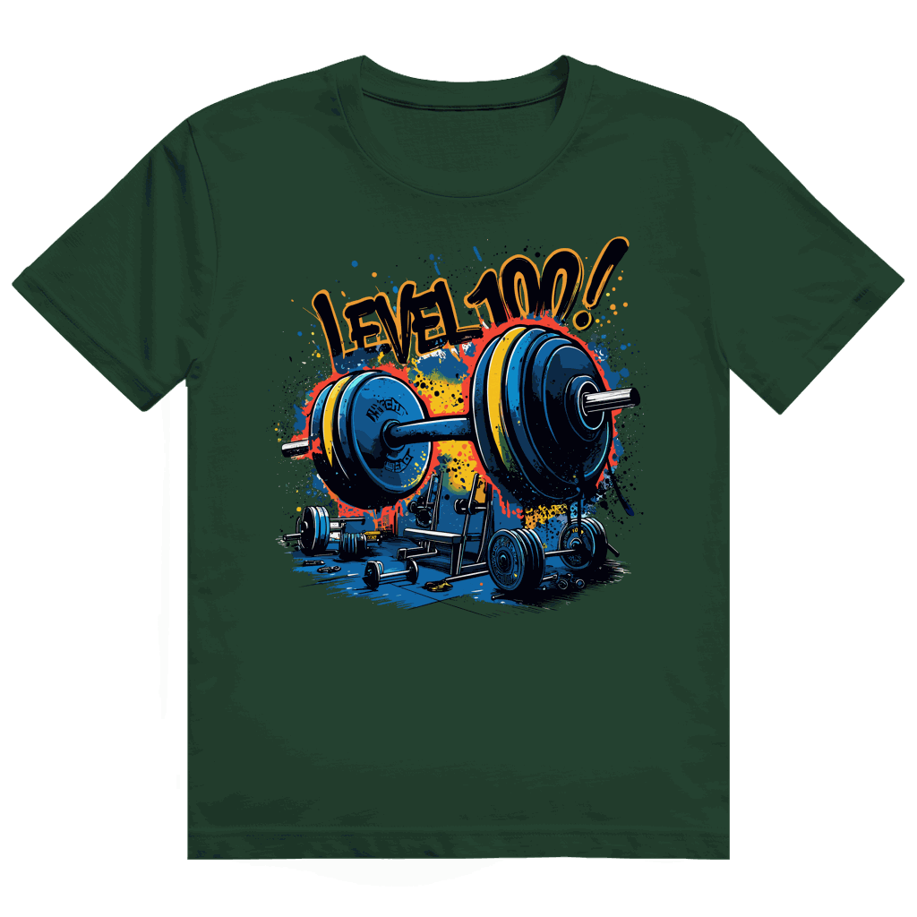 Heavy Cotton T-Shirt - GYM Level 100! | Division420®