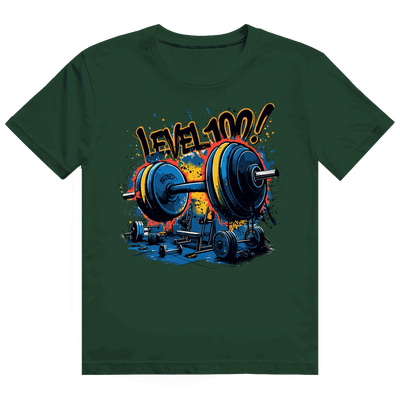 Heavy Cotton T-Shirt - GYM Level 100! | Division420®