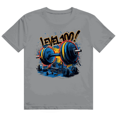 Heavy Cotton T-Shirt - GYM Level 100! | Division420®