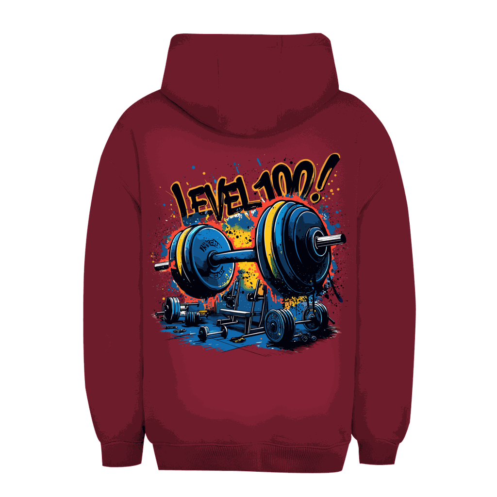 Unisex Oversize Hoodie - GYM Level 100! | Division420®