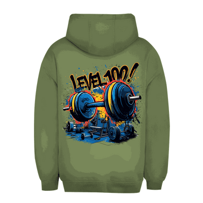 Unisex Oversize Hoodie - GYM Level 100! | Division420®