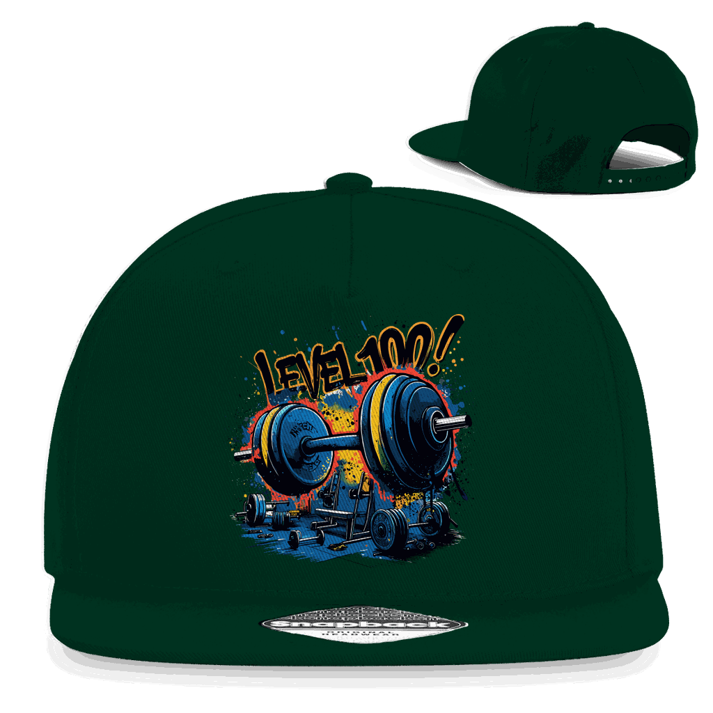 Snapback Rapper Cap - GYM Level 100! | Division420®