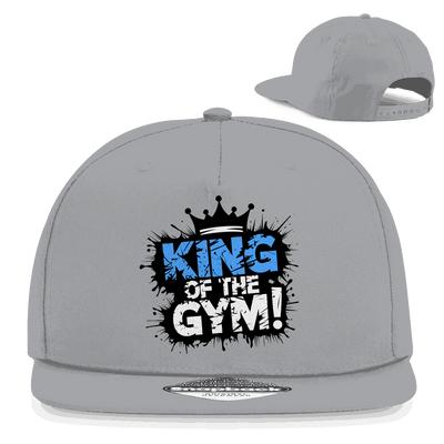 Division420 Snapback Cap King of the GYM aus Baumwoll-Twill mit flachem Schirm und Snapback-Verschluss