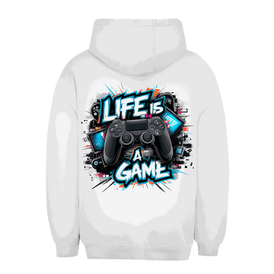 Unisex Oversize Hoodie Life is a Game von Division420 stilvoller urbaner Hoodie in Oversize Passform