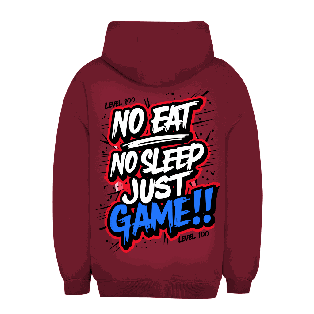 Division420 Unisex Oversize Hoodie No eat no sleep in urbanem Stil und komfortablem, nachhaltigem Material