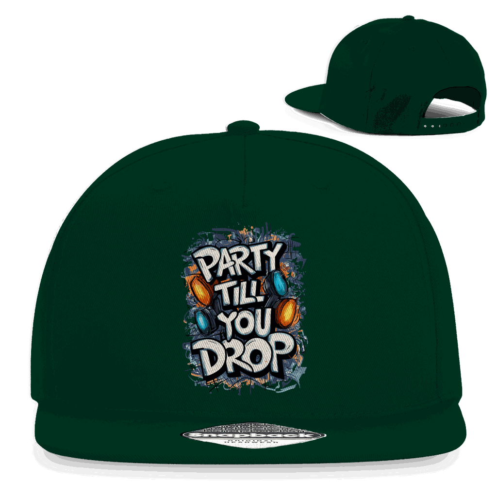 Snapback Rapper Cap - Party till you drop | Division420®