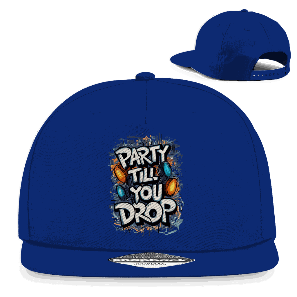 Snapback Rapper Cap - Party till you drop | Division420®