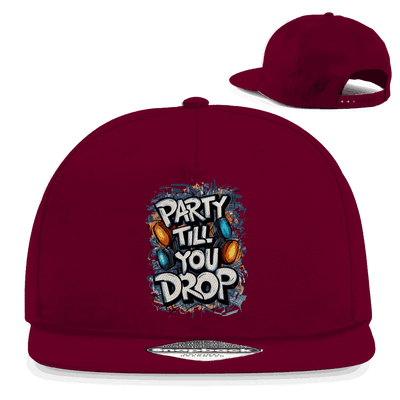 Snapback Rapper Cap - Party till you drop | Division420®