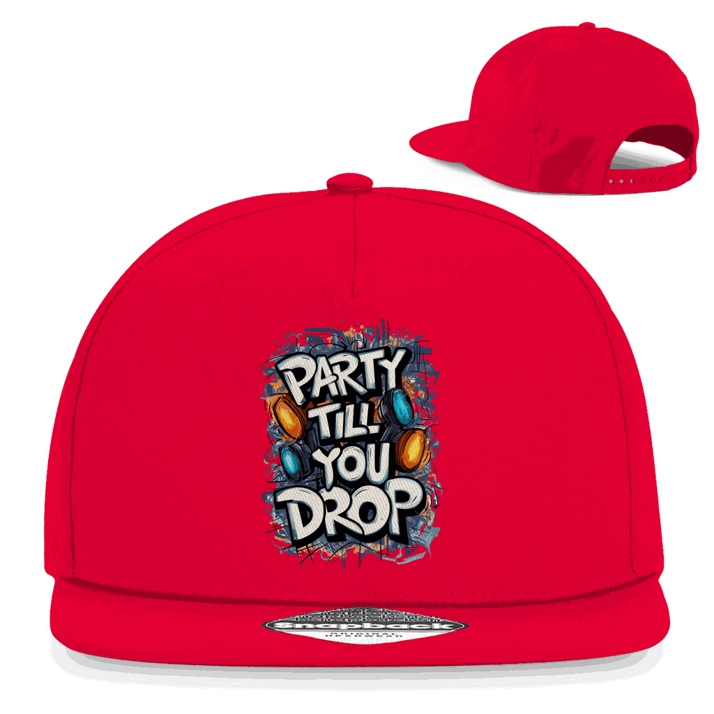 Snapback Rapper Cap - Party till you drop | Division420®