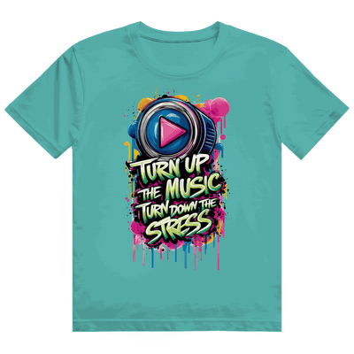 Heavy Cotton T-Shirt - Turn up the Music | Division420®
