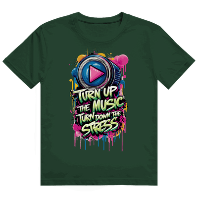 Heavy Cotton T-Shirt - Turn up the Music | Division420®