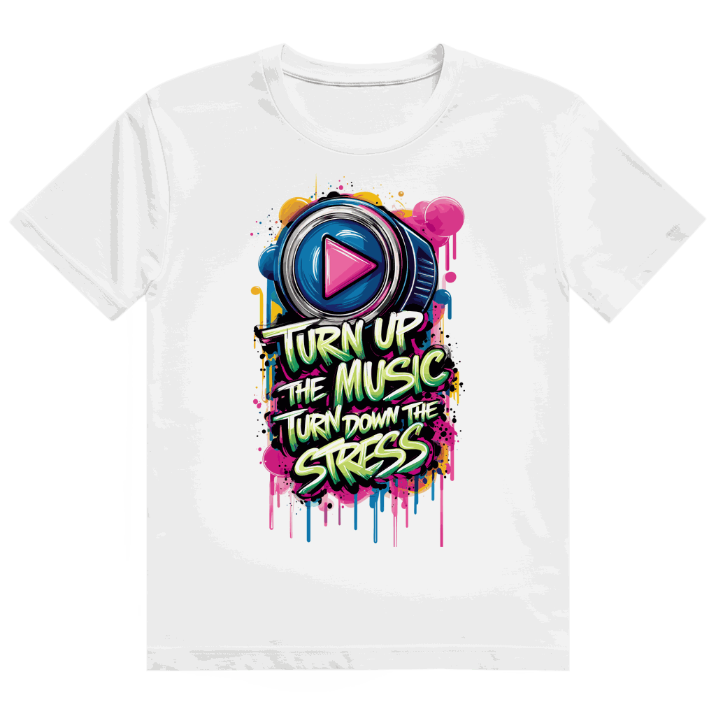 Heavy Cotton T-Shirt - Turn up the Music | Division420®