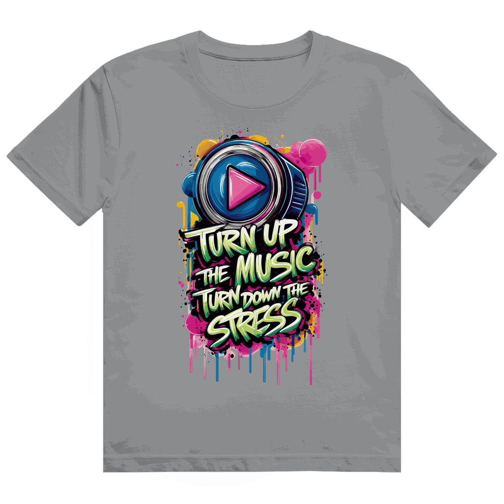 Heavy Cotton T-Shirt - Turn up the Music | Division420®