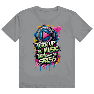 Heavy Cotton T-Shirt - Turn up the Music | Division420®