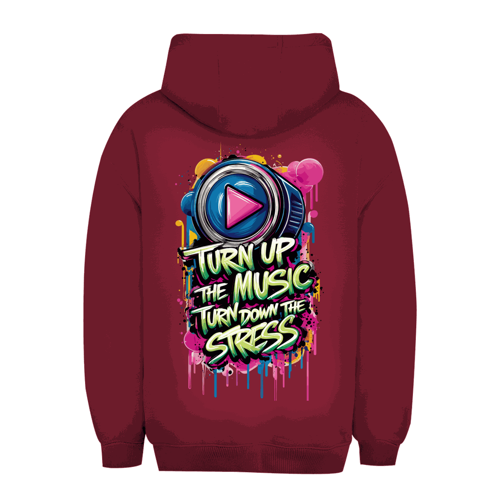 Unisex Oversize Hoodie - Turn up the Music | Division420®