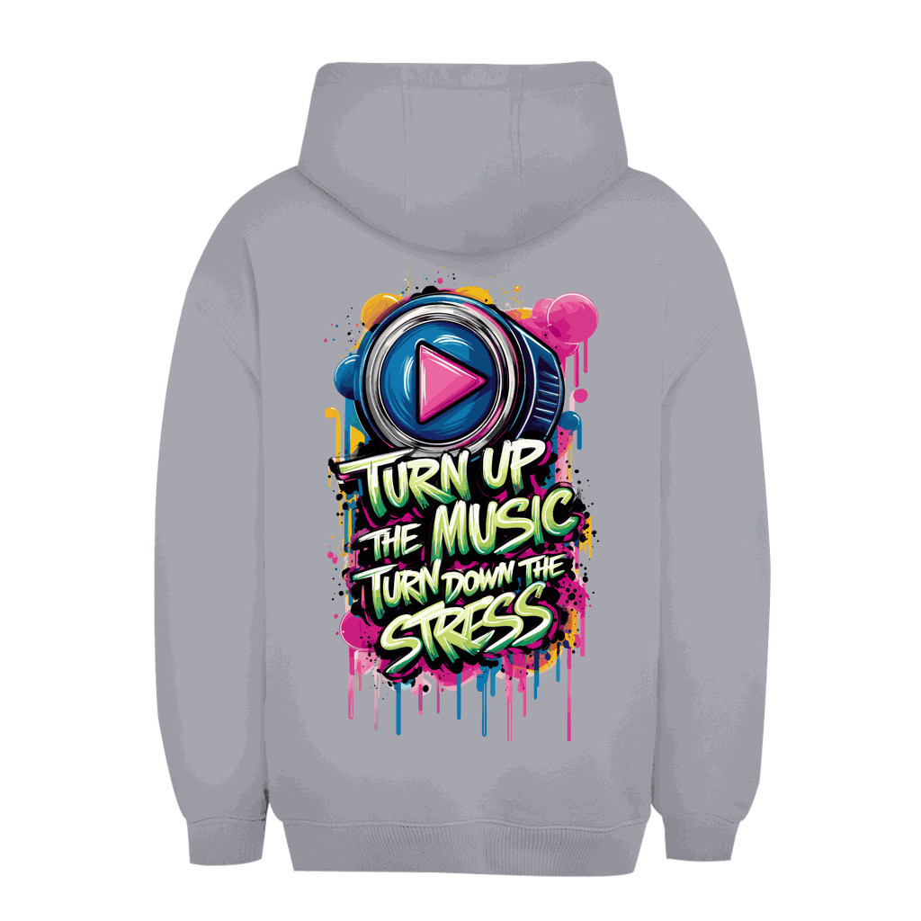 Unisex Oversize Hoodie - Turn up the Music | Division420®