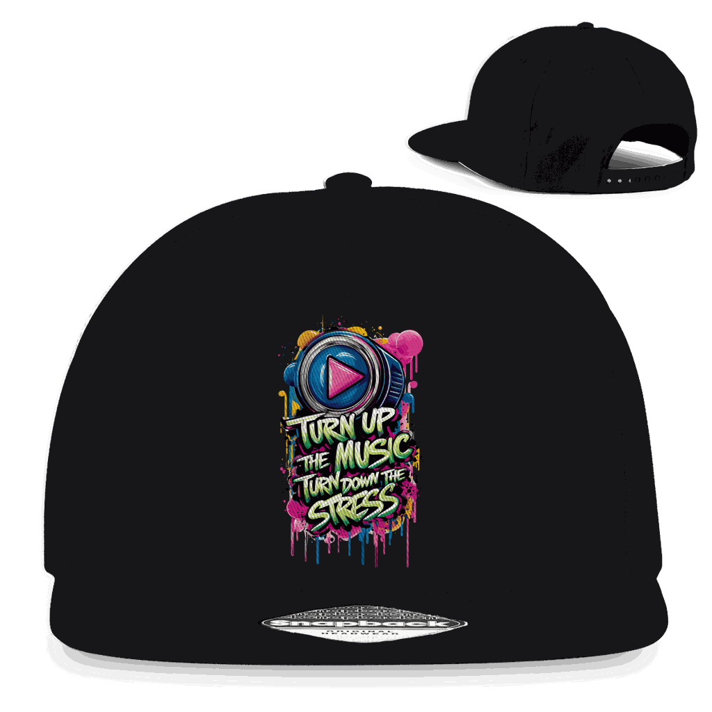 Snapback Rapper Cap - Turn up the Music | Division420®