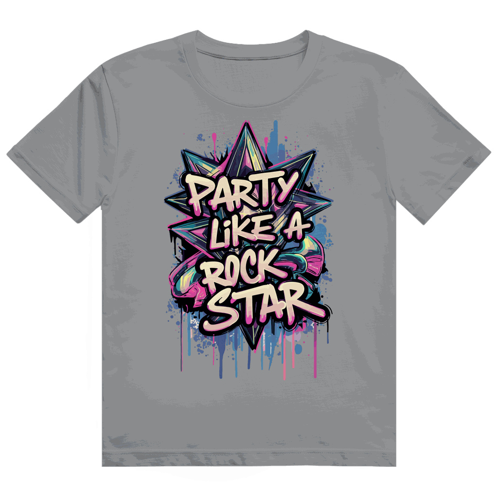 Heavy Cotton T-Shirt - Party like a Rockstar | Division420®