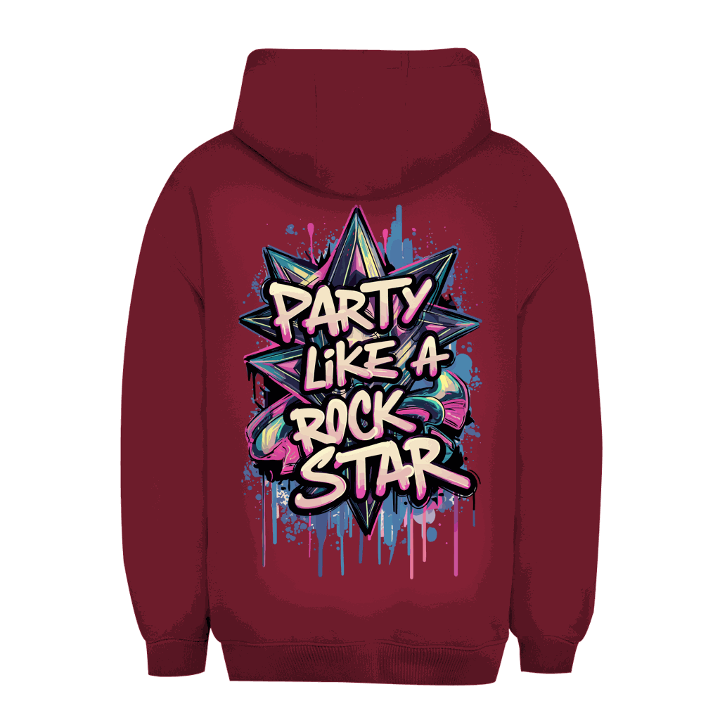 Unisex Oversize Hoodie - Party like a Rockstar | Division420®