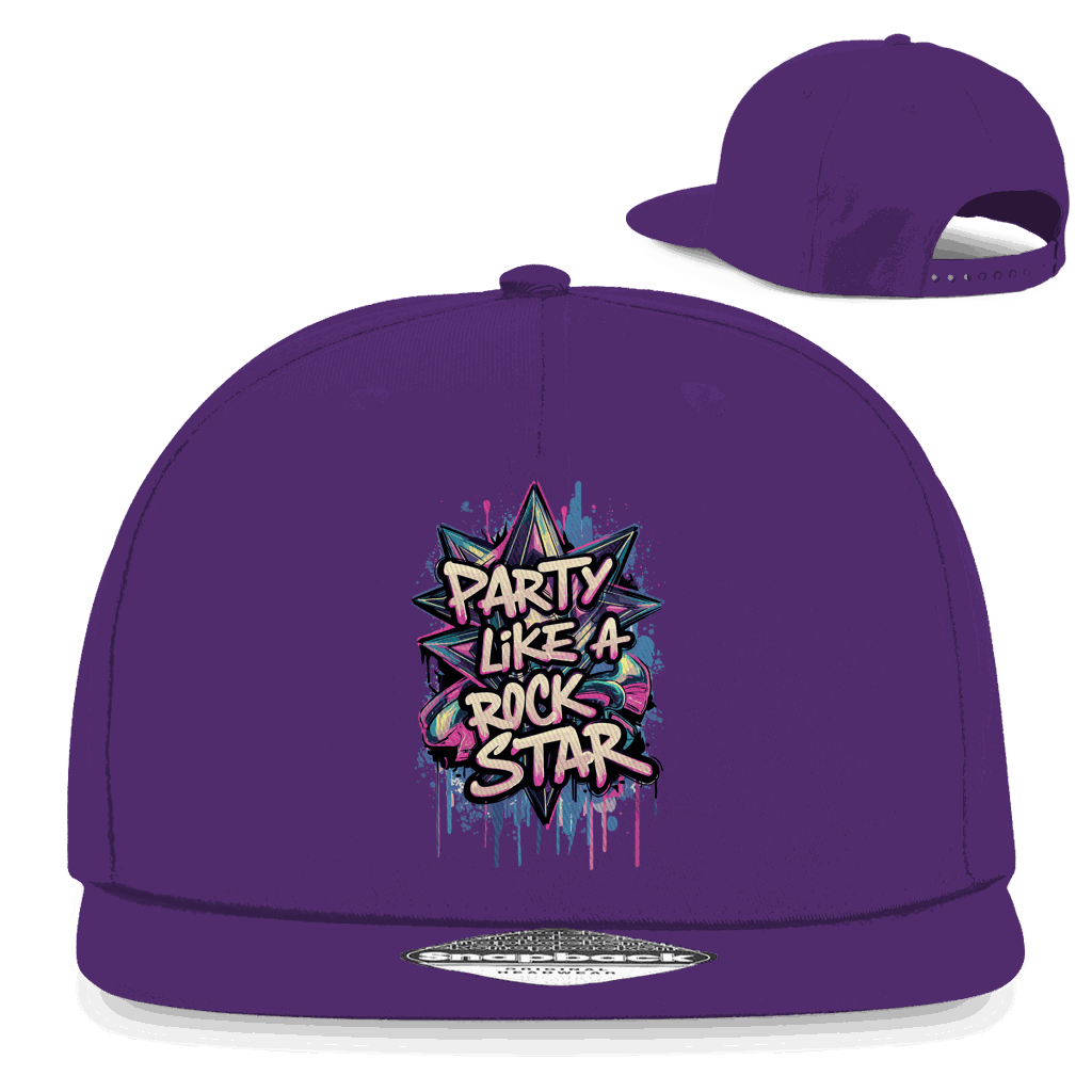 Snapback Rapper Cap - Party like a Rockstar | Division420®