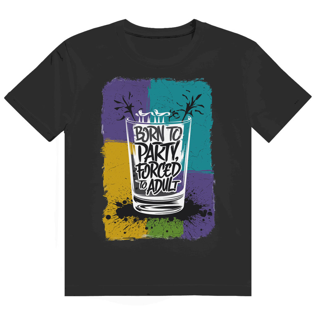 Heavy Cotton T-Shirt Born to Party | Division420®