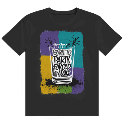 Heavy Cotton T-Shirt Born to Party | Division420®