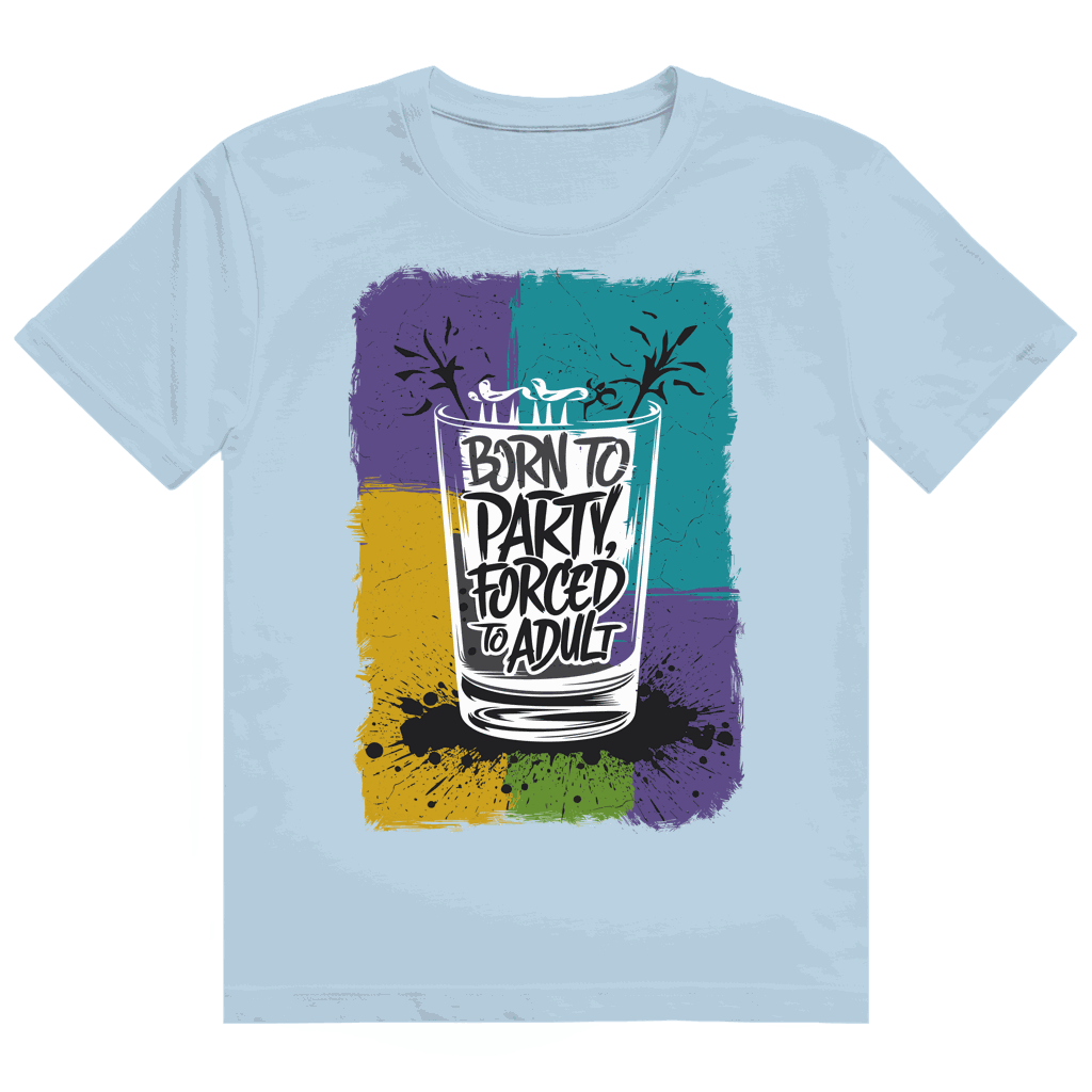 Heavy Cotton T-Shirt Born to Party | Division420®