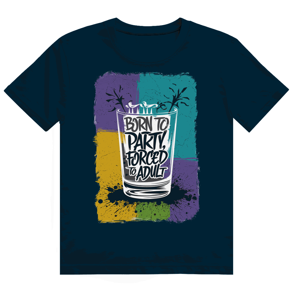 Heavy Cotton T-Shirt Born to Party | Division420®