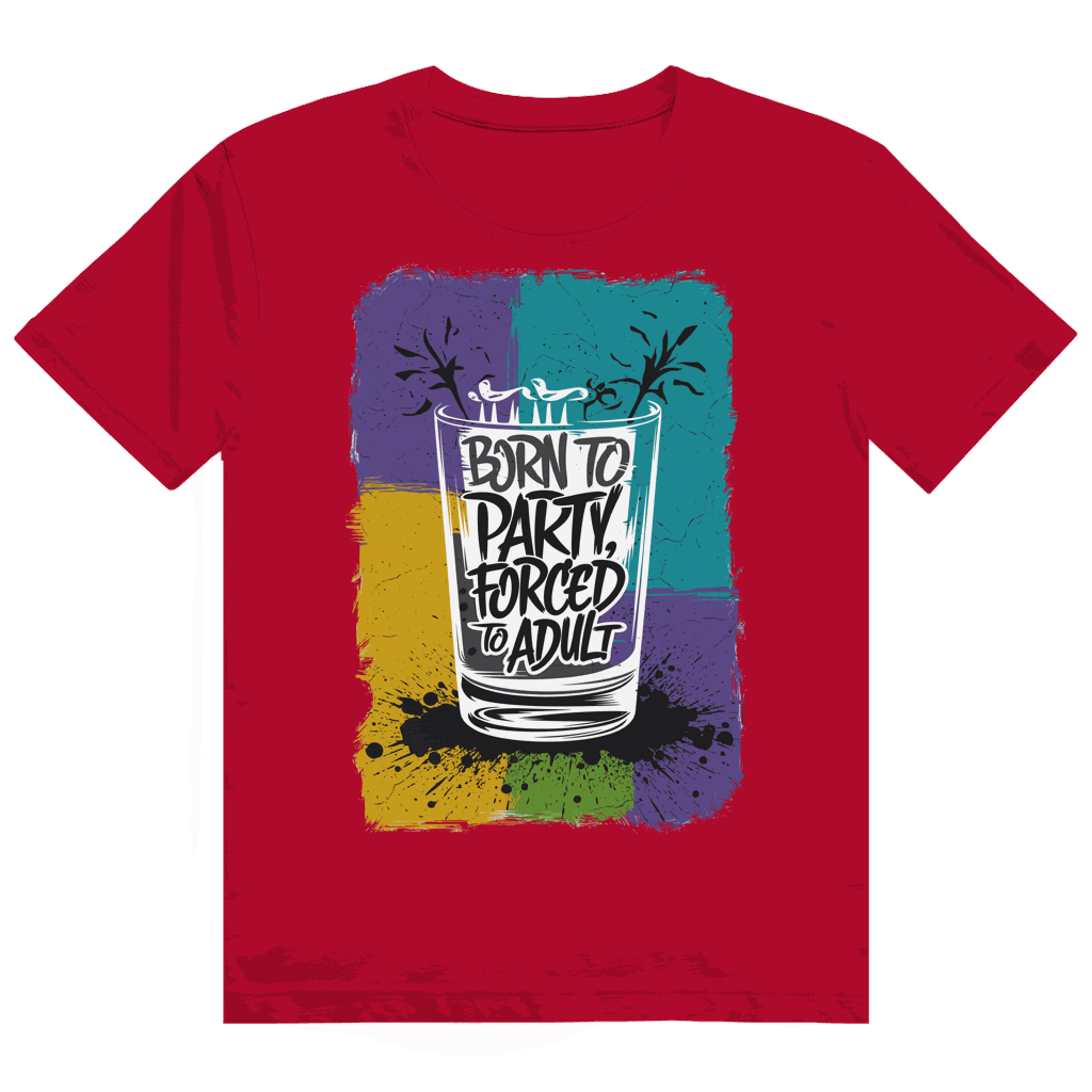 Heavy Cotton T-Shirt Born to Party | Division420®