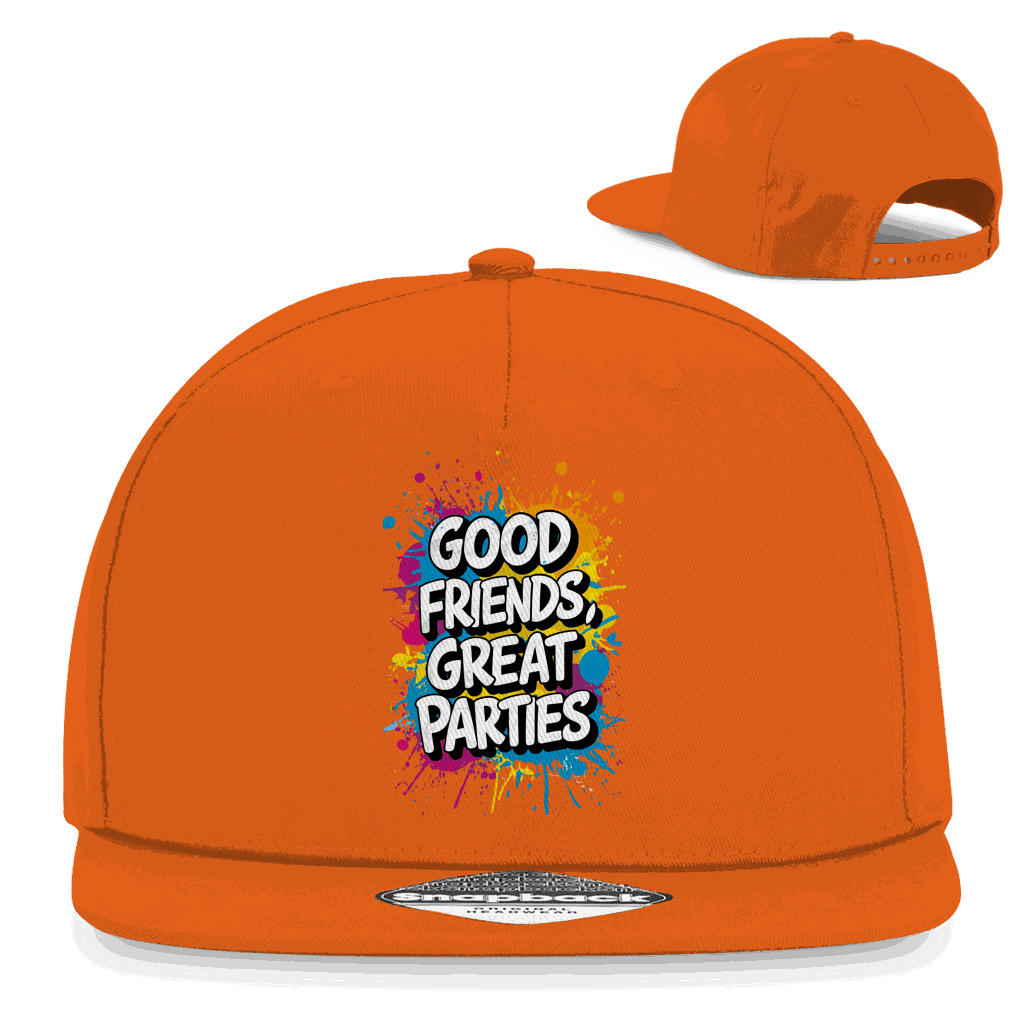 Snapback Rapper Cap - Good Friends, great Parties! | Division420®