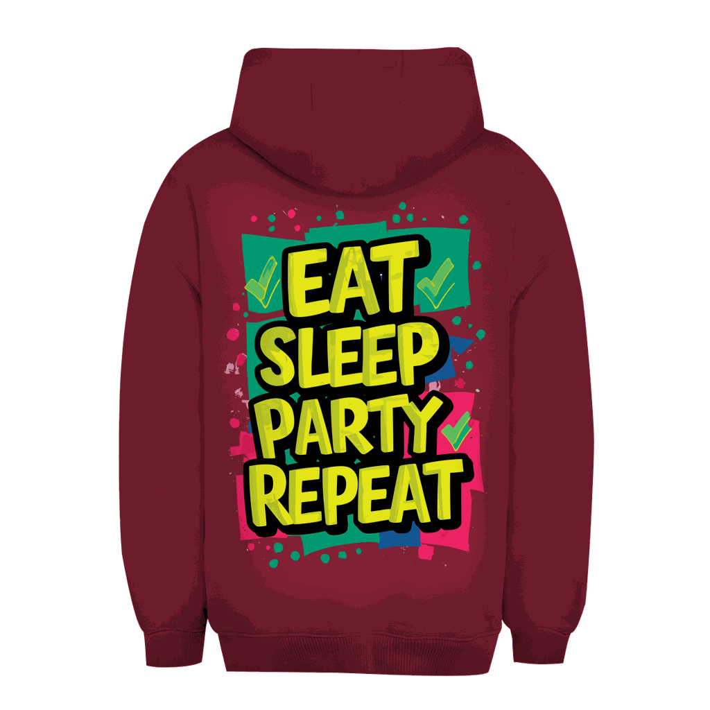 Unisex Oversize Hoodie - Eat Sleep Party Repead | Division420®