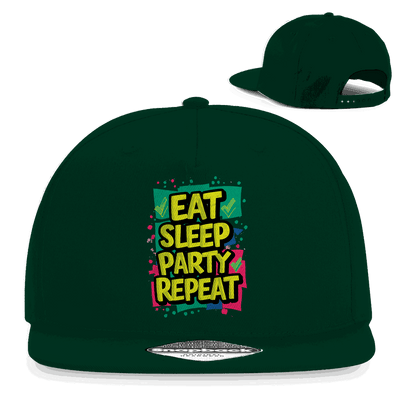 Snapback Rapper Cap - Eat Sleep Party Repead | Division420®