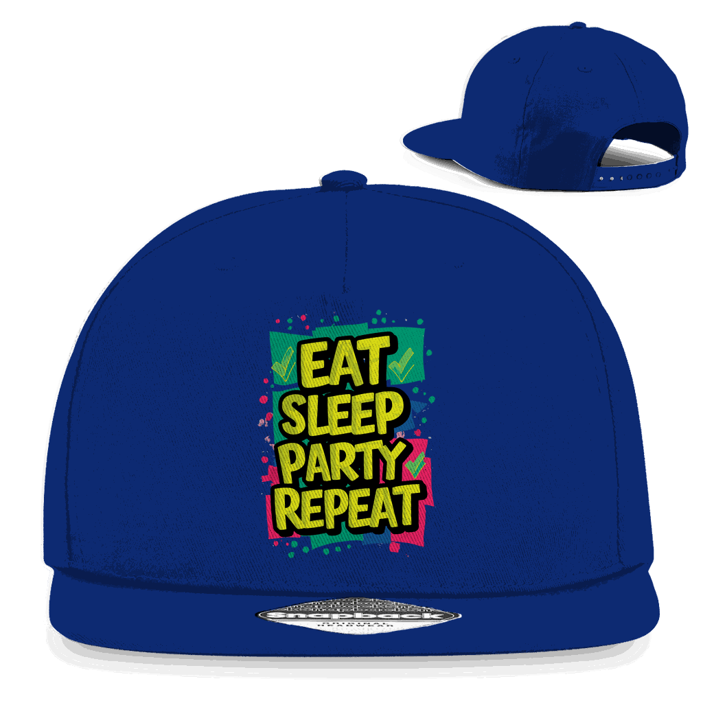 Snapback Rapper Cap - Eat Sleep Party Repead | Division420®