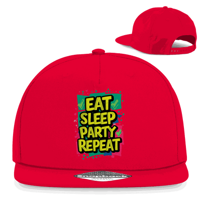 Snapback Rapper Cap - Eat Sleep Party Repead | Division420®