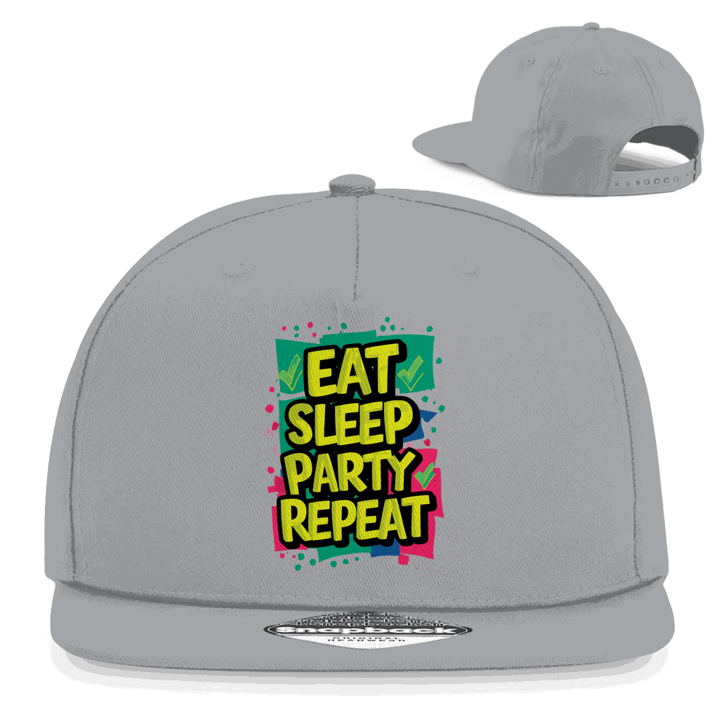 Snapback Rapper Cap - Eat Sleep Party Repead | Division420®