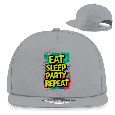 Snapback Rapper Cap - Eat Sleep Party Repead | Division420®