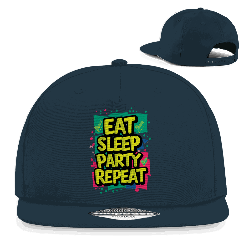 Snapback Rapper Cap - Eat Sleep Party Repead | Division420®