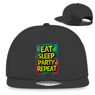 Snapback Rapper Cap - Eat Sleep Party Repead | Division420®