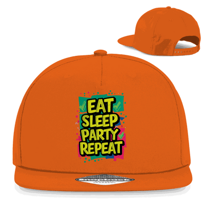 Snapback Rapper Cap - Eat Sleep Party Repead | Division420®